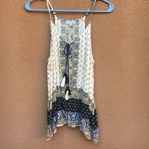 EYESHADOW flowy spaghetti strap top